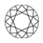 0.31 Carat Round Diamond small top view with measurements