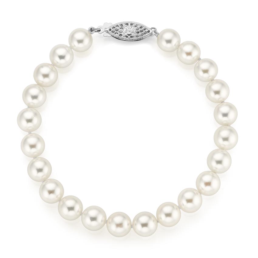 Premium Akoya Cultured Pearl Strand Bracelet (7-7.5mm)