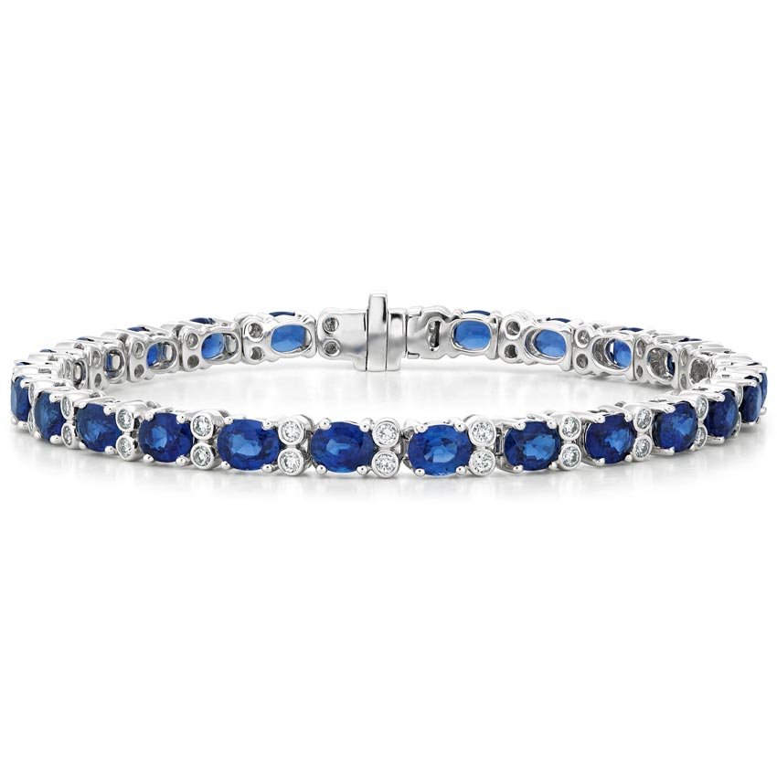 Luxe Azura Sapphire and Diamond Bracelet (7/8 ct. tw.)