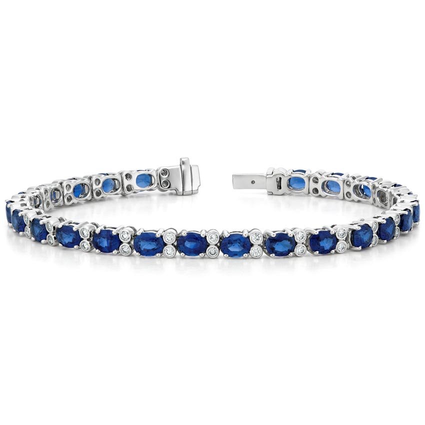 Luxe Azura Sapphire and Diamond Bracelet (7/8 ct. tw.)